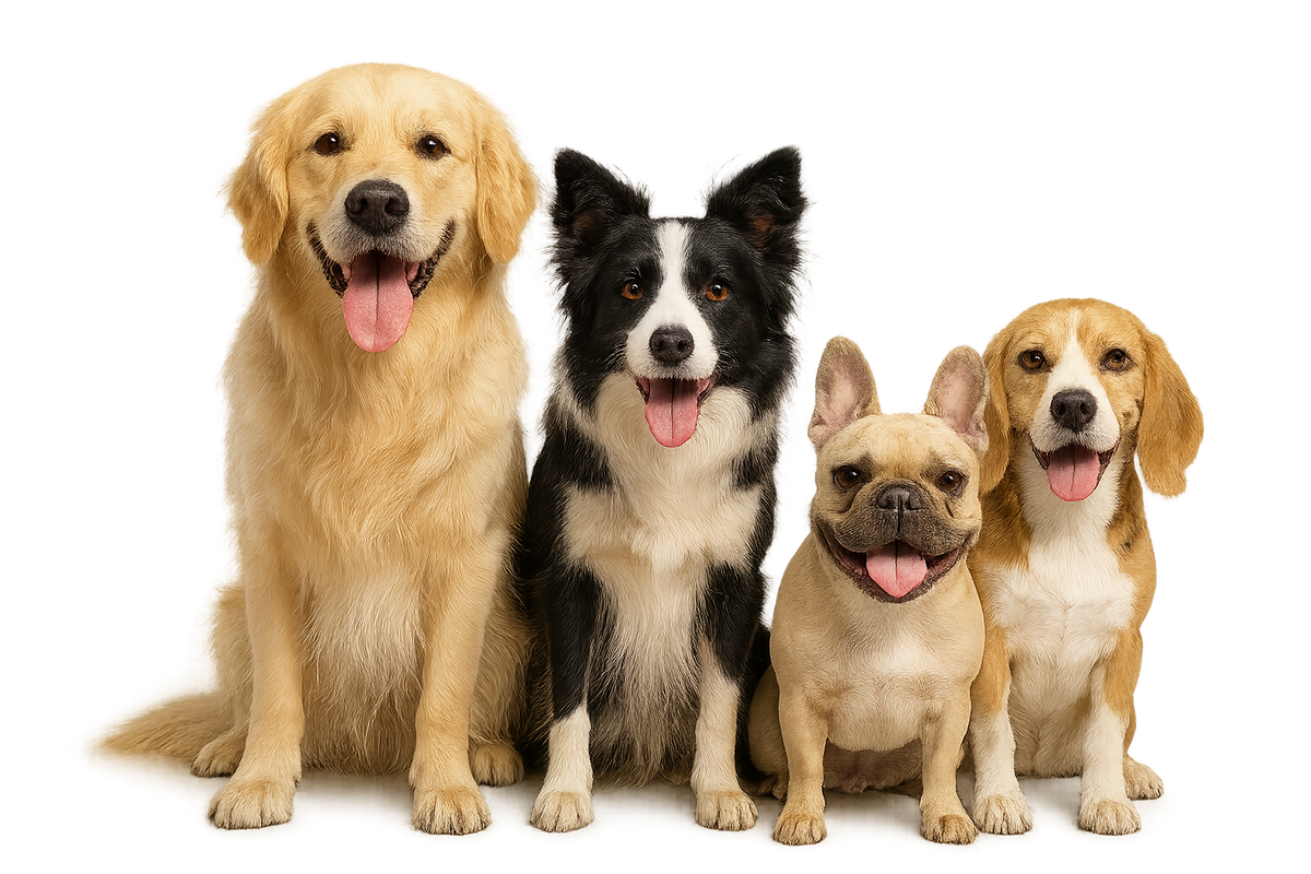 dogs picture with transparent background
